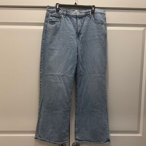 LOFT Denim Blue Wide Leg Jeans